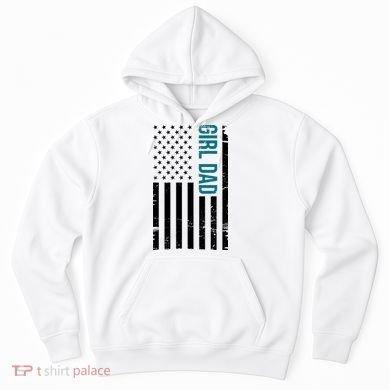 Girl Dad American Flag Hoodie