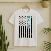 Girl Dad American Flag T-Shirt thumb 2