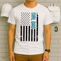 Girl Dad American Flag T-Shirt thumb 6