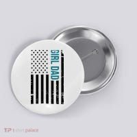Girl Dad American Flag Button thumb 0