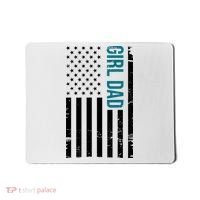 Girl Dad American Flag Mousepad thumb 0