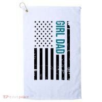 Girl Dad American Flag Golf Towel thumb 0