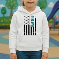 Girl Dad American Flag Kids Hoodie thumb 3