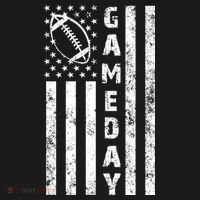 Game Day American Flag Football Lover Women's Hoodie thumb 2