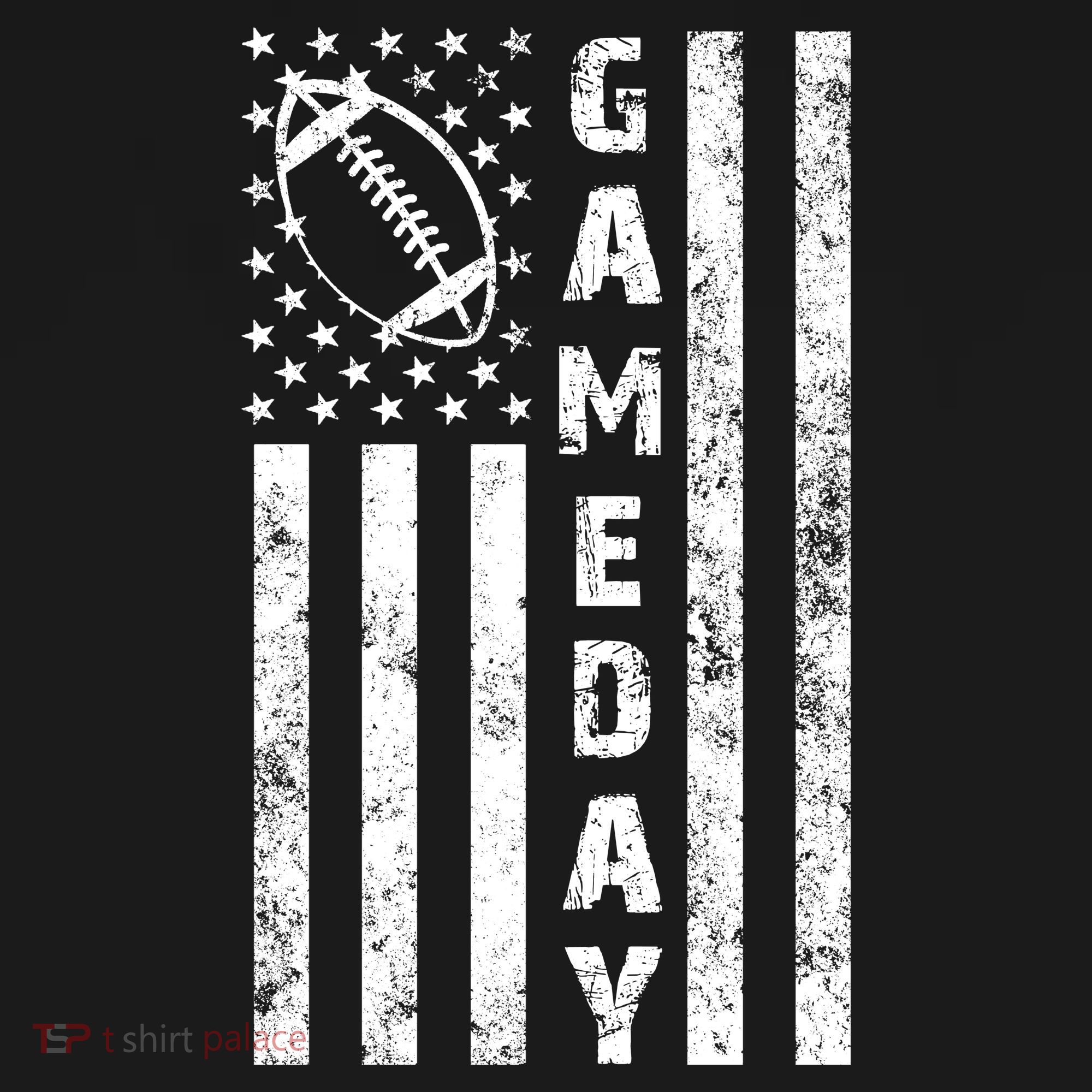 Game Day American Flag Football Lover Women's Hoodie