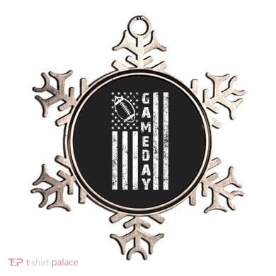 Game Day American Flag Football Lover Ornament