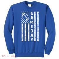 Game Day American Flag Football Lover Sweatshirt thumb 0