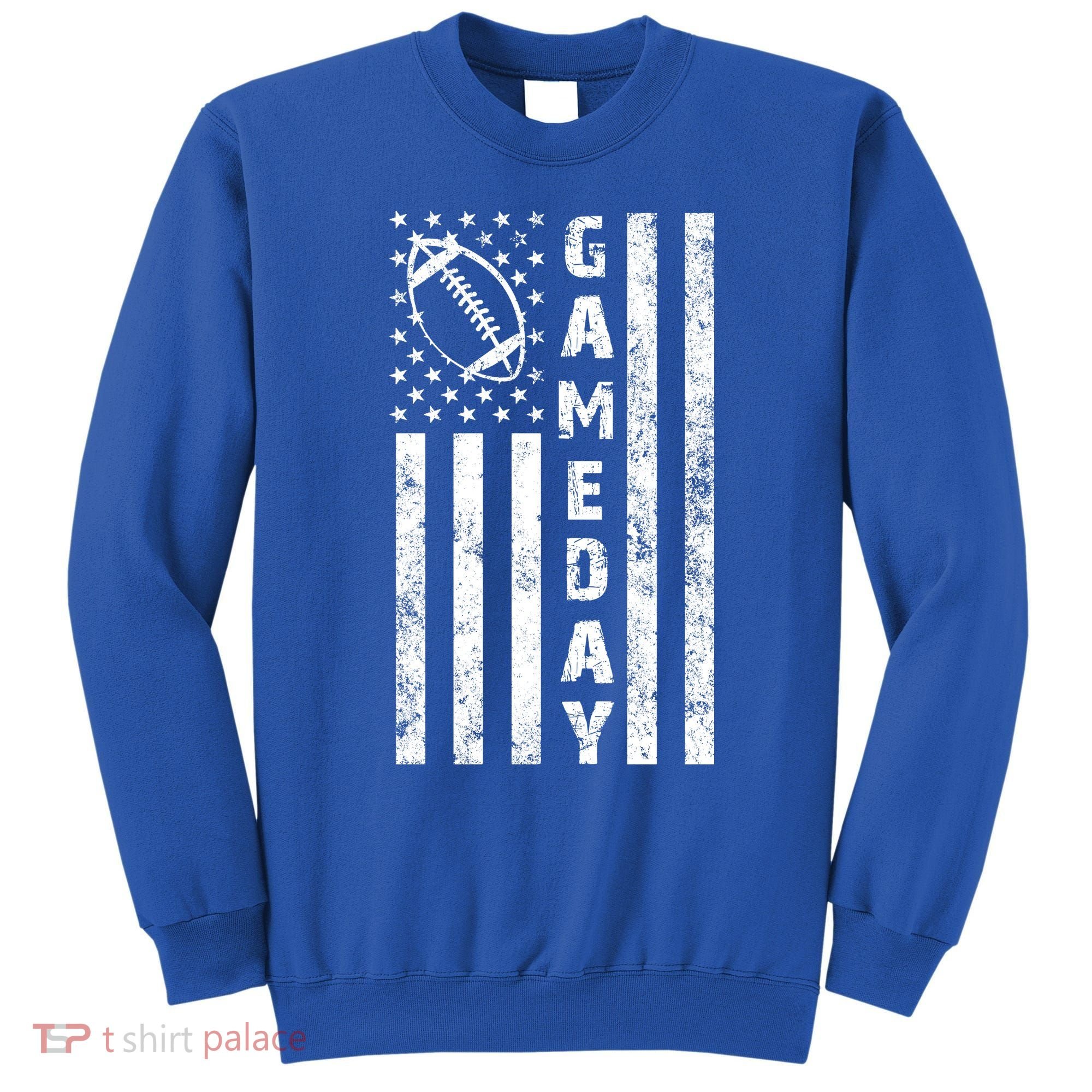 Game Day American Flag Football Lover Sweatshirt