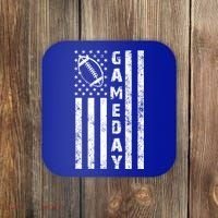 Game Day American Flag Football Lover Coaster thumb 0