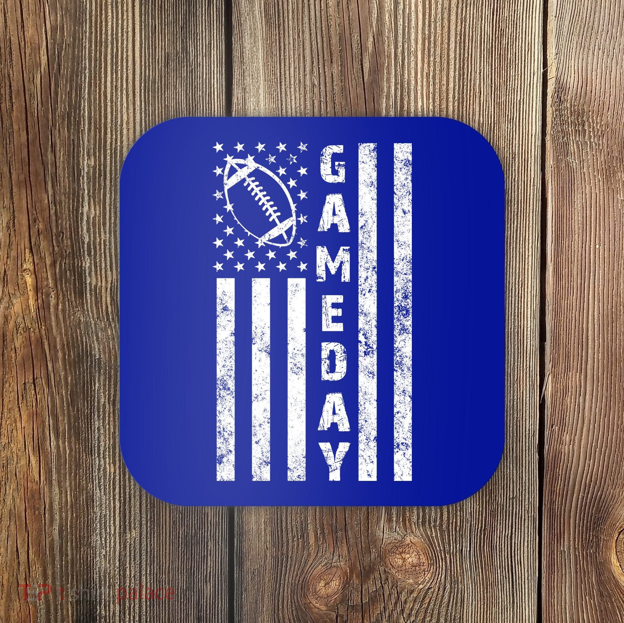 Game Day American Flag Football Lover Coaster