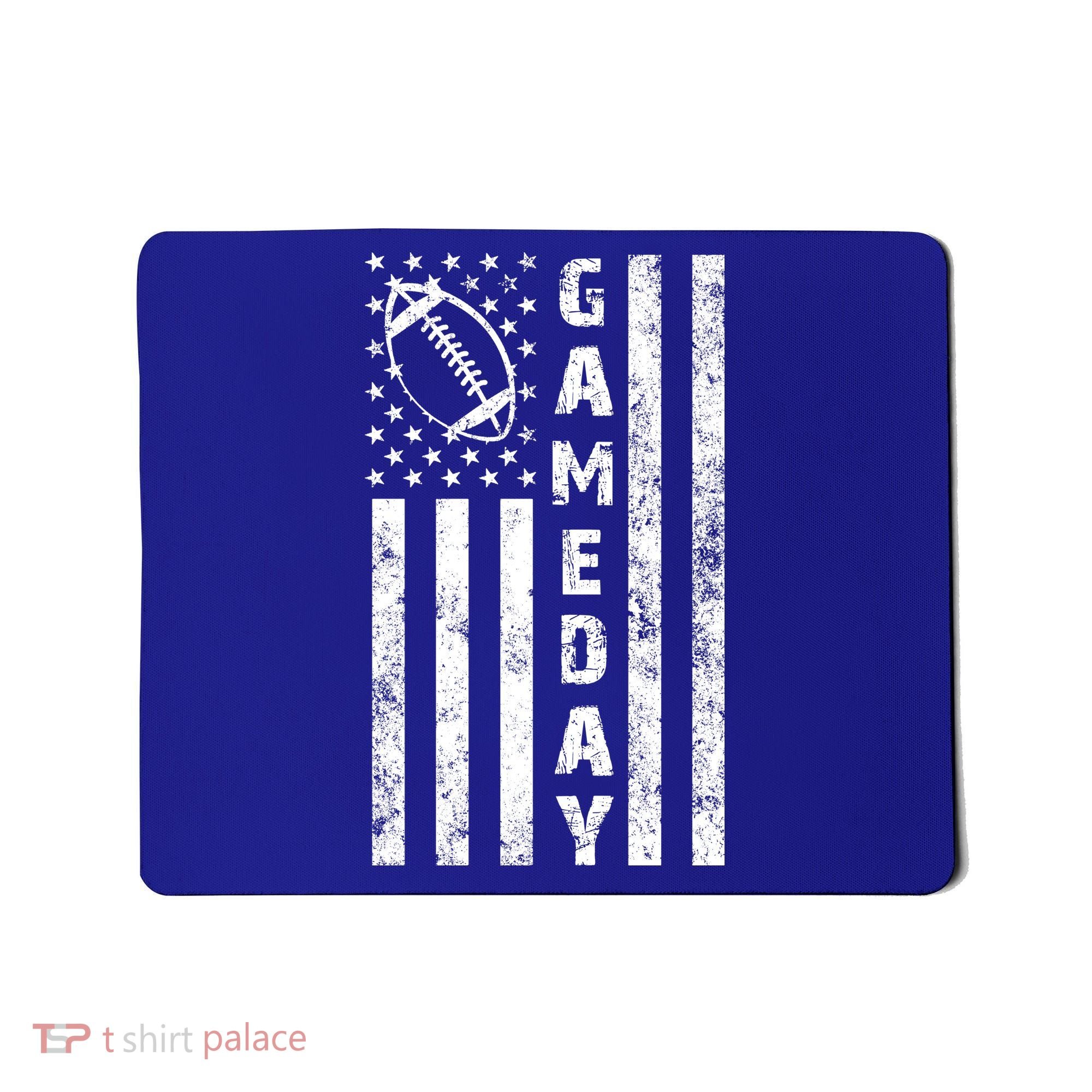 Game Day American Flag Football Lover Mousepad
