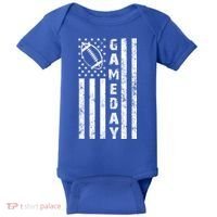 Game Day American Flag Football Lover Baby Bodysuit thumb 0