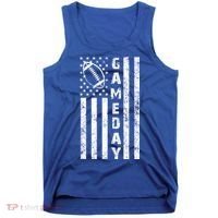 Game Day American Flag Football Lover Tank Top thumb 0