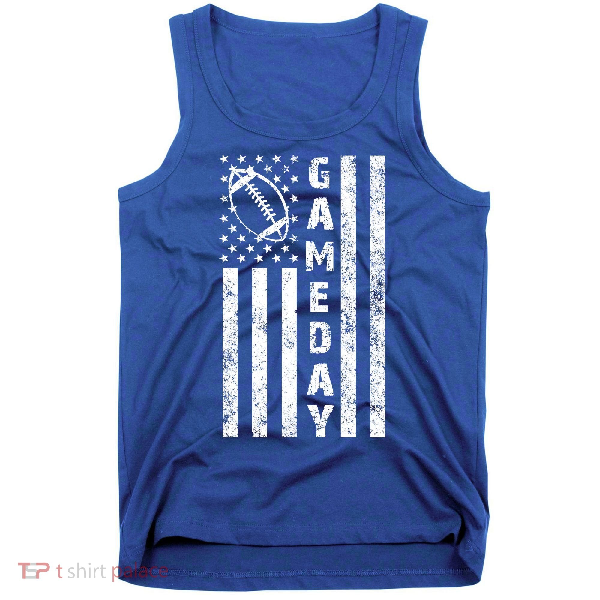 Game Day American Flag Football Lover Tank Top
