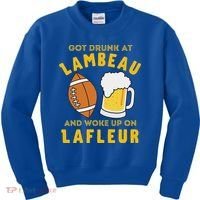 Got Drunk At Lambeau And Woke Up On Lafleur Fans Kids Sweatshirt thumb 0
