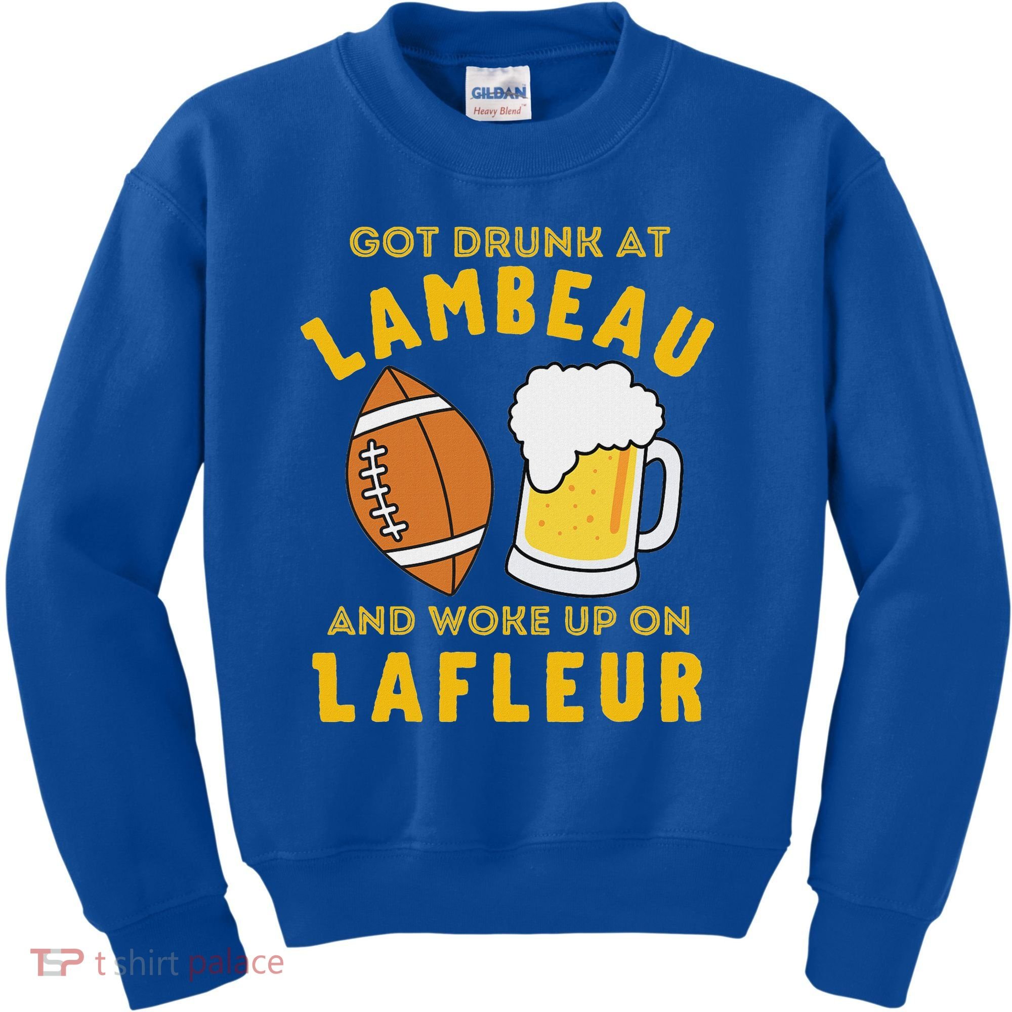 Got Drunk At Lambeau And Woke Up On Lafleur Fans Kids Sweatshirt