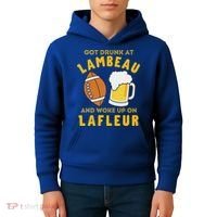 Got Drunk At Lambeau And Woke Up On Lafleur Fans Kids Hoodie thumb 4