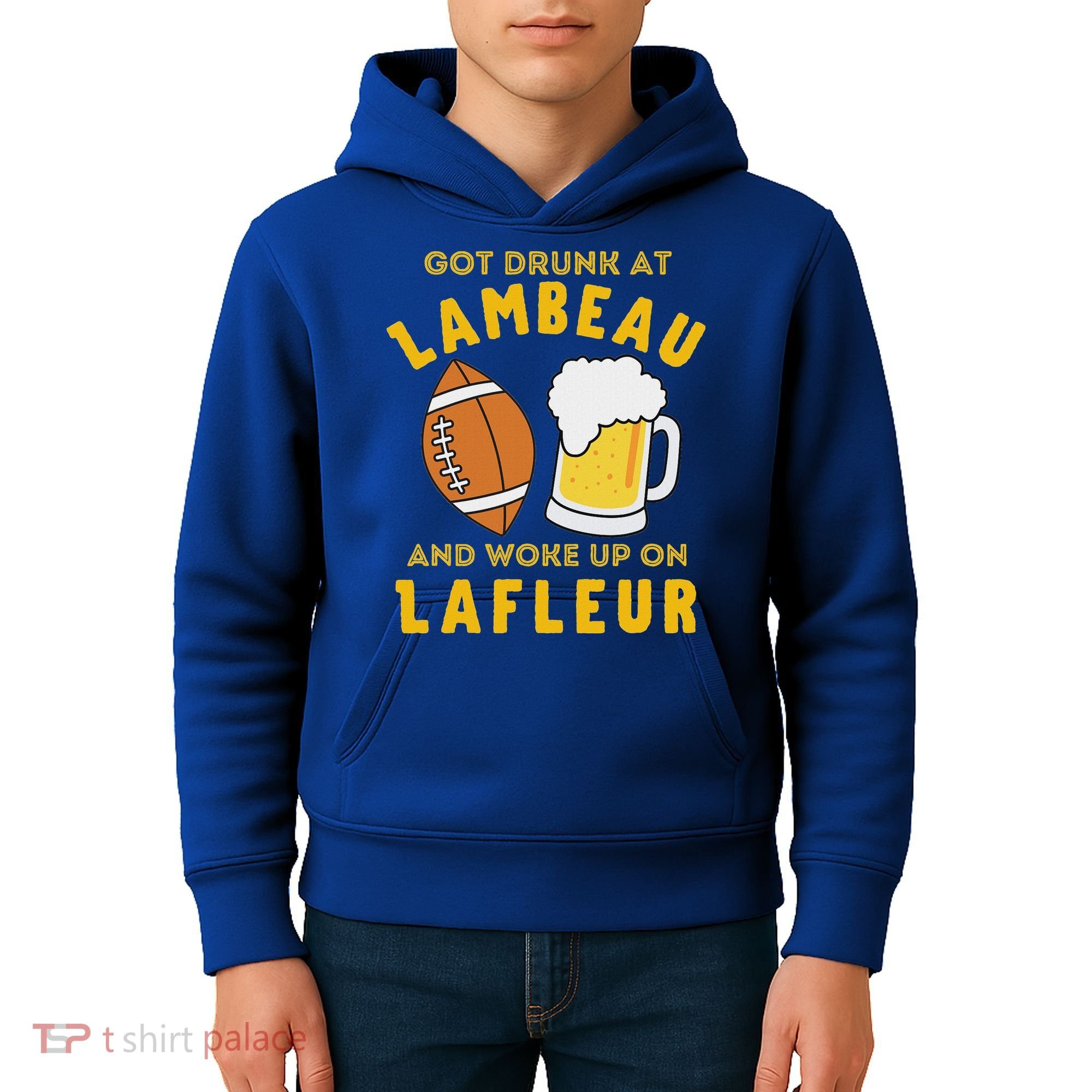 Got Drunk At Lambeau And Woke Up On Lafleur Fans Kids Hoodie