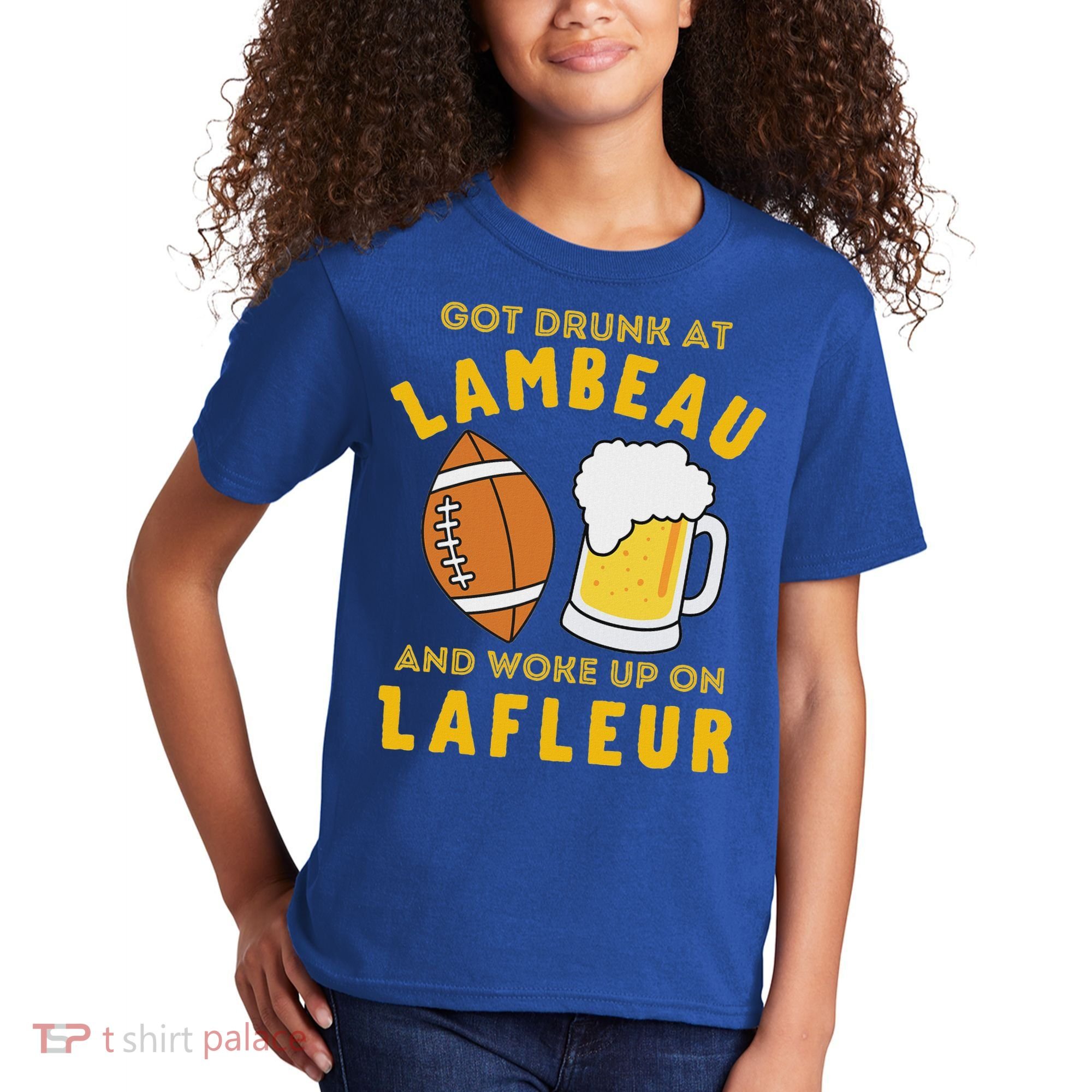 Got Drunk At Lambeau And Woke Up On Lafleur Fans Kids T-Shirt