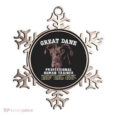 Great Dane Black Professional Human Trainer Ornament