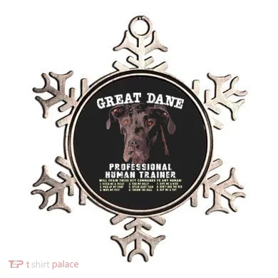 Great Dane Black Professional Human Trainer Ornament