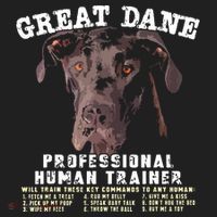 Great Dane Black Professional Human Trainer Golf Towel thumb 3