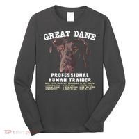 Great Dane Black Professional Human Trainer Long Sleeve Shirt thumb 0