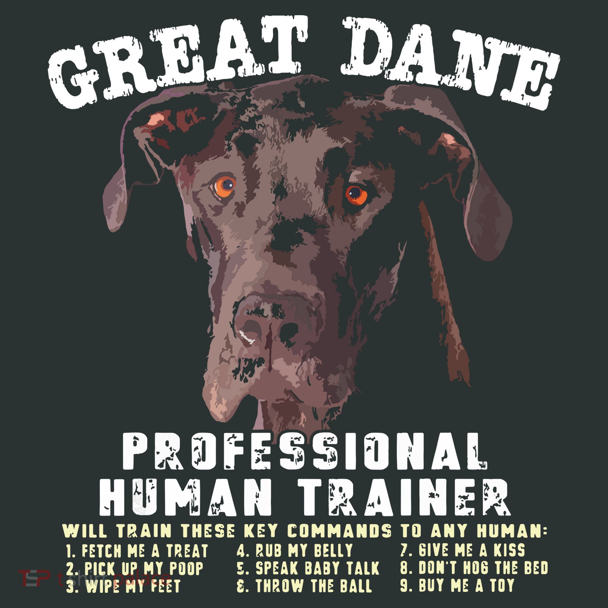 Great Dane Black Professional Human Trainer Sweatshirt
