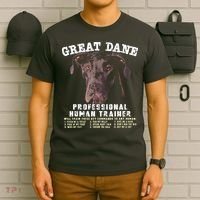 Great Dane Black Professional Human Trainer T-Shirt thumb 6
