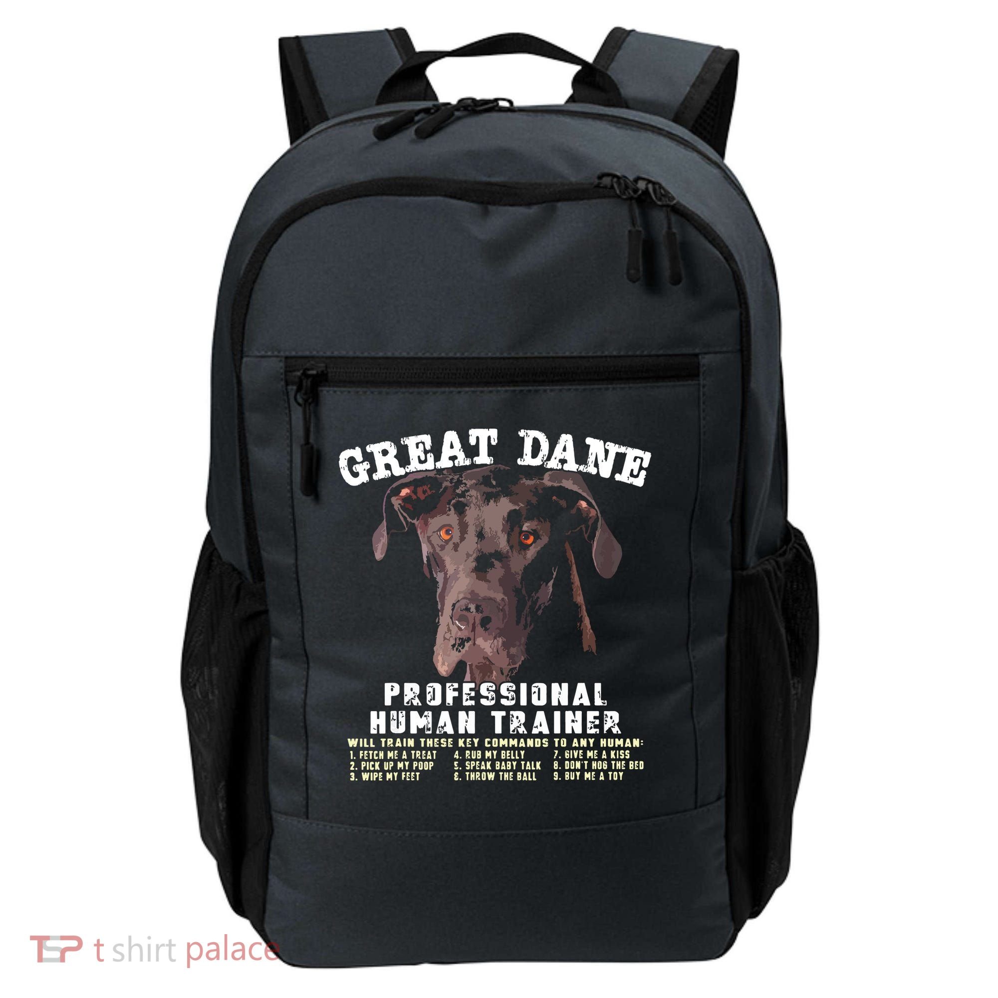 Great Dane Black Professional Human Trainer Backpack