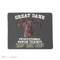Great Dane Black Professional Human Trainer Mousepad thumb 0