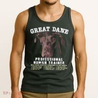 Great Dane Black Professional Human Trainer Tank Top thumb 3