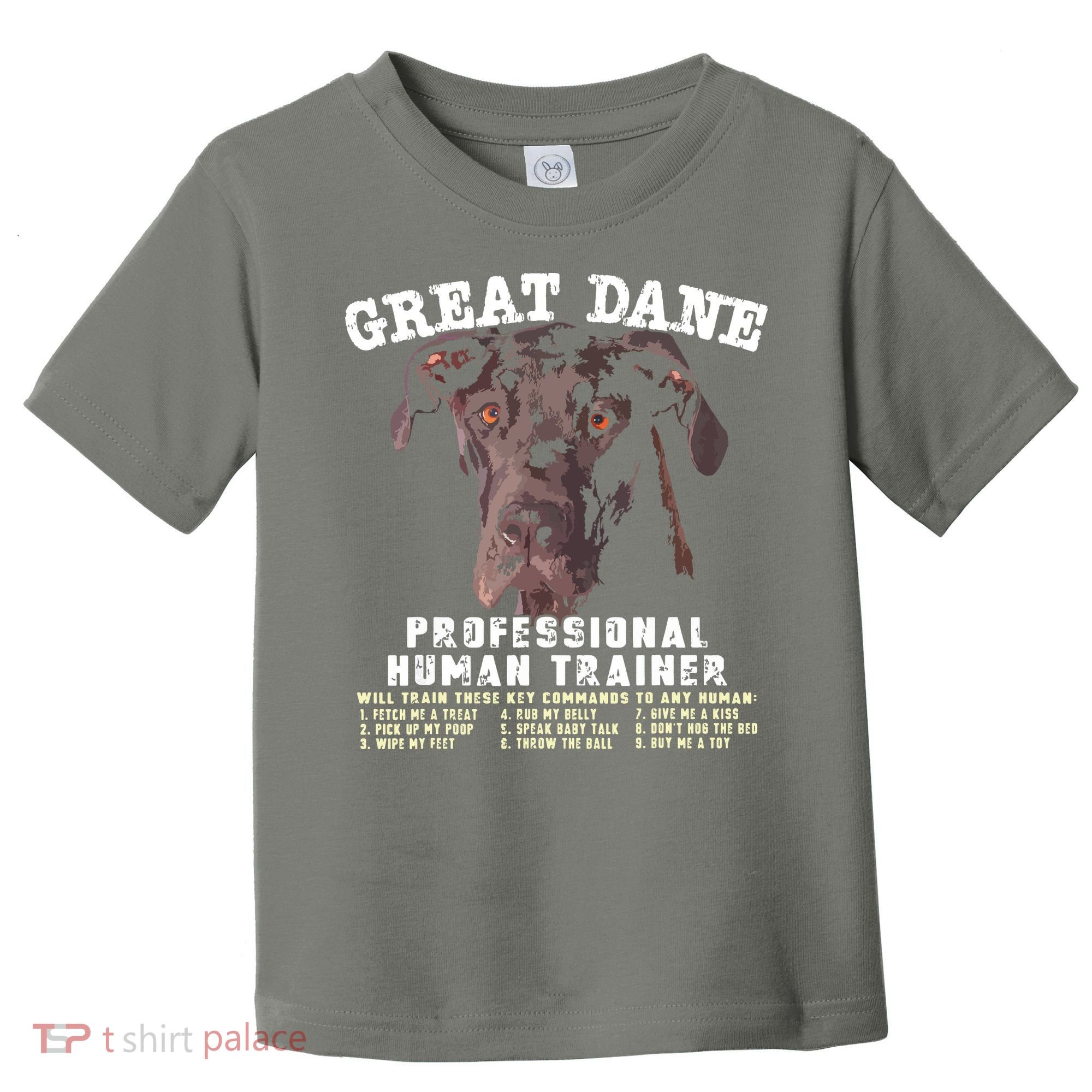 Great Dane Black Professional Human Trainer Toddler T-Shirt