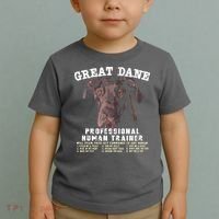 Great Dane Black Professional Human Trainer Toddler T-Shirt thumb 2