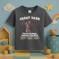 Great Dane Black Professional Human Trainer Toddler T-Shirt thumb 3
