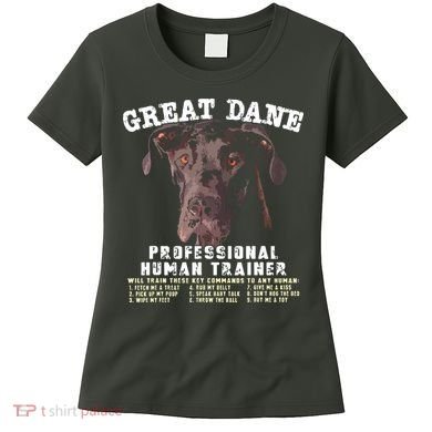 Great Dane Black Professional Human Trainer Women's T-Shirt
