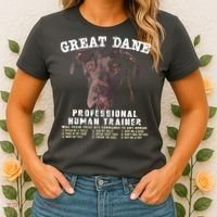 Great Dane Black Professional Human Trainer Women's T-Shirt thumb 2