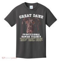 Great Dane Black Professional Human Trainer Kids T-Shirt thumb 0