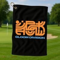 Gloom Division Black Golf Towel thumb 1