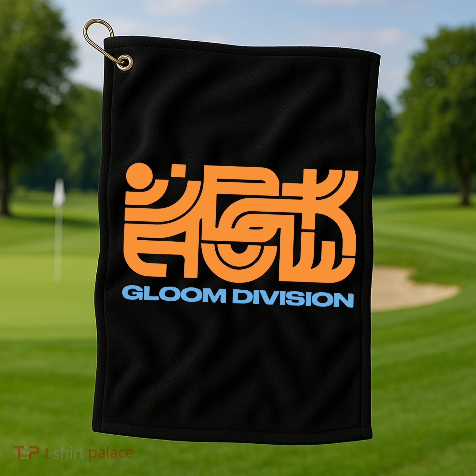 Gloom Division Black Golf Towel