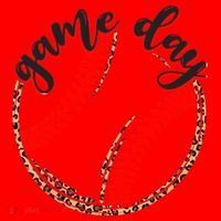 Game Day Baseball Life Softball Life Mom Mothers Day Leopard Santa Hat thumb 1