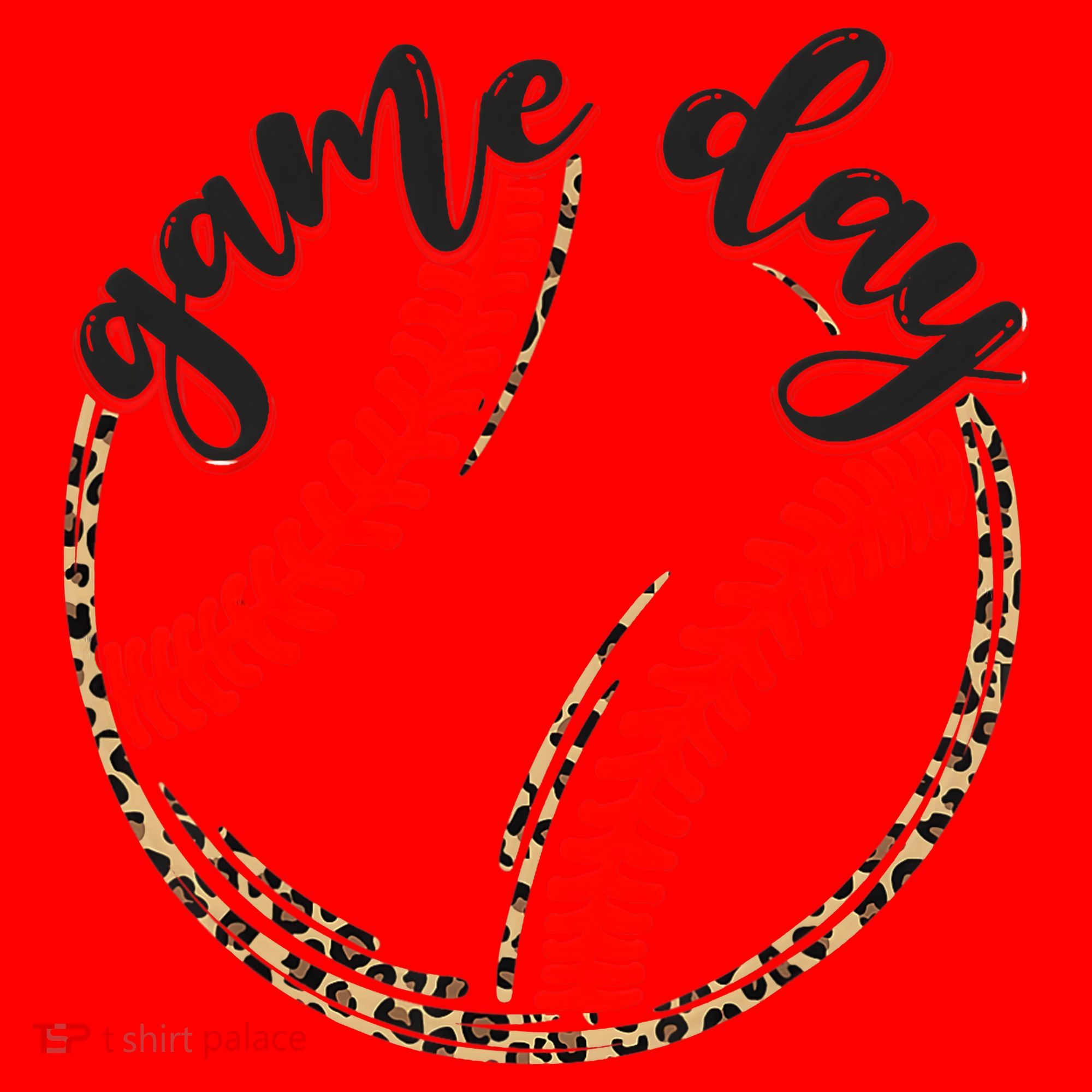 Game Day Baseball Life Softball Life Mom Mothers Day Leopard Santa Hat