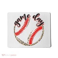 Game Day Baseball Life Softball Life Mom Mothers Day Leopard Mousepad thumb 0
