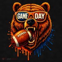 Game Day Bears Football Bear Ladies PosiCharge Tri-Blend Wicking Tank thumb 2