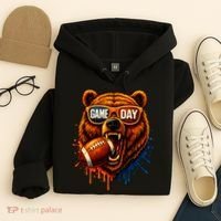 Game Day Bears Football Bear Hoodie thumb 4
