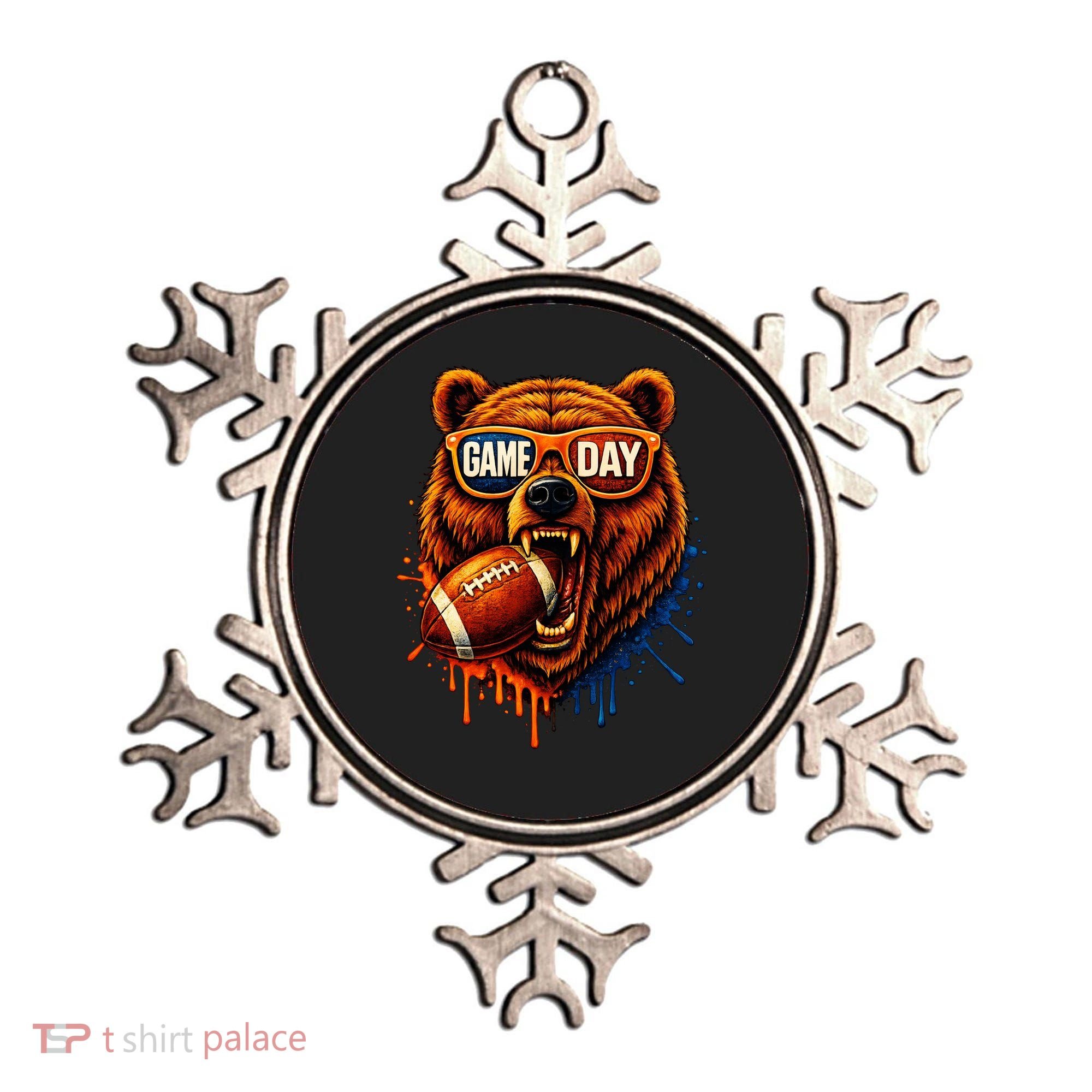 Game Day Bears Football Bear Ornament