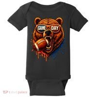Game Day Bears Football Bear Baby Bodysuit thumb 0