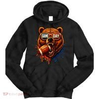 Game Day Bears Football Bear Tie Dye Hoodie thumb 0