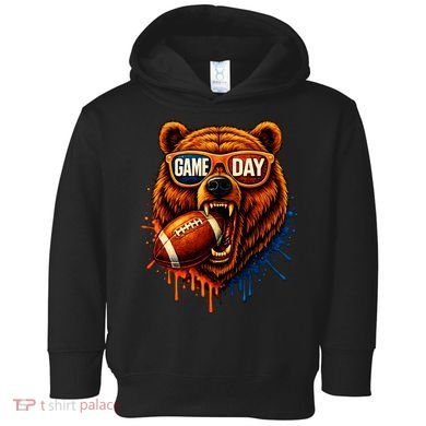 Game Day Bears Football Bear Toddler Hoodie