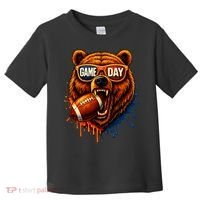 Game Day Bears Football Bear Toddler T-Shirt thumb 0
